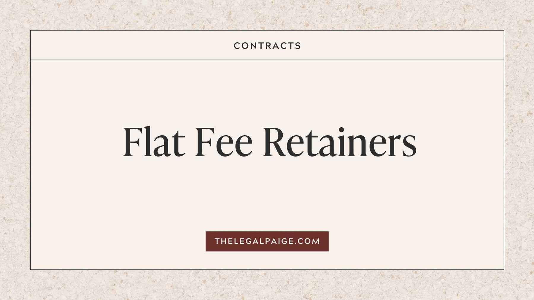 Flat Fee Retainers