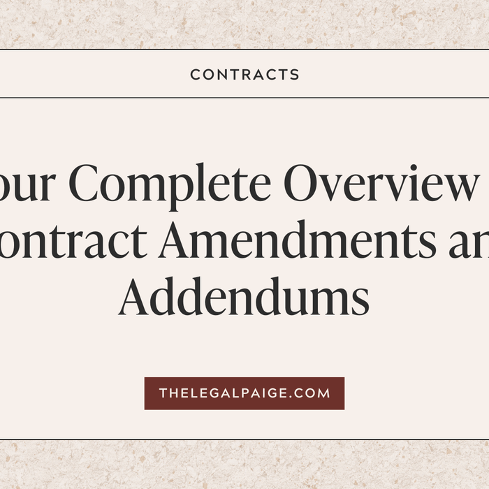 Your Complete Overview of Contract Amendments and Addendums