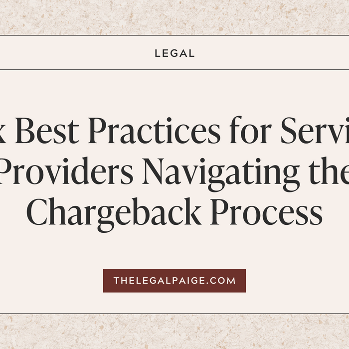 Six Best Practices for Service Providers Navigating the Chargeback Process