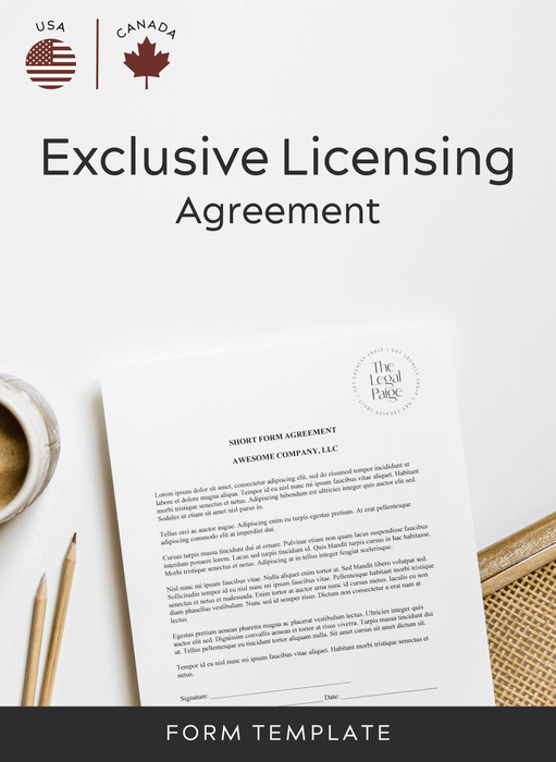 The Legal Paige-Exclusive Licensing Agreement