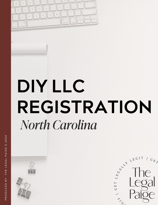 The Legal Paige - DIY LLC Registration - North Carolina