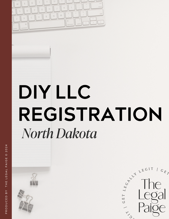 The Legal Paige - DIY LLC Registration - North Dakota