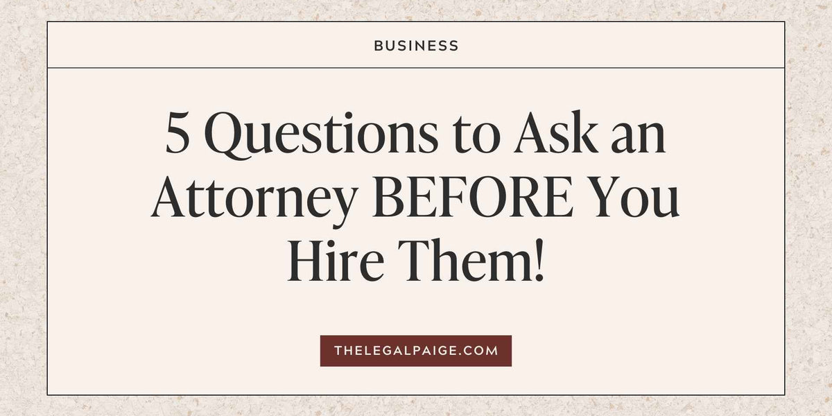 Direct Attorney Questions Examples 5 Questions to Ask an Attorney BEFORE You Hire Them! — The Legal Paige