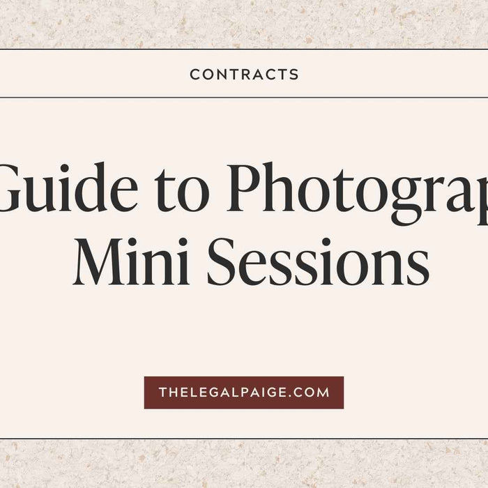 The Legal Paige - A Guide to Photography Mini Sessions