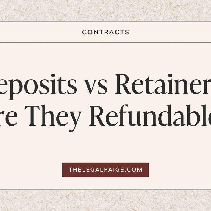 Deposits vs Retainers: Are They Refundable?
