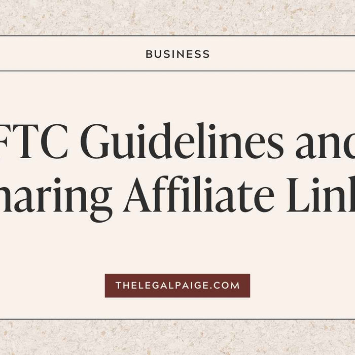 FTC Guidelines And Sharing Affiliate Links