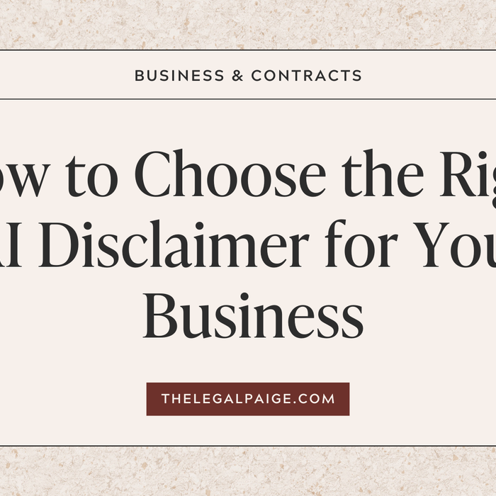 How to Choose the Right AI Disclaimer for Your Business
