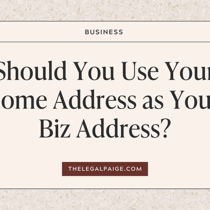 The Legal Paige - : Should You Use Your Home Address As Your Biz Address? 