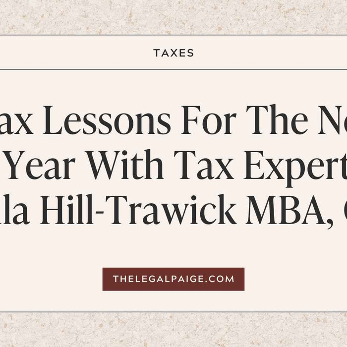 The Legal Paige - Tax Lessons for the New Year