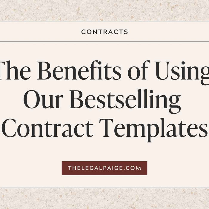 The Legal Paige Blog - The Benefits Of Using Our Bestselling Contract Templates