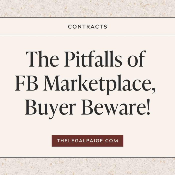 ﻿﻿The Pitfalls of FB Marketplace, Buyer Beware!