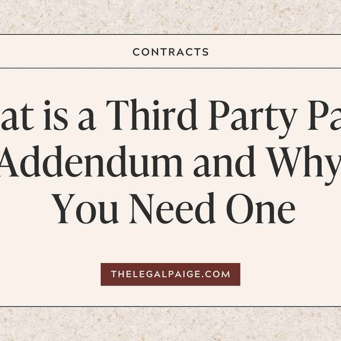 What is a Third Party Payor Addendum and Why You Need One