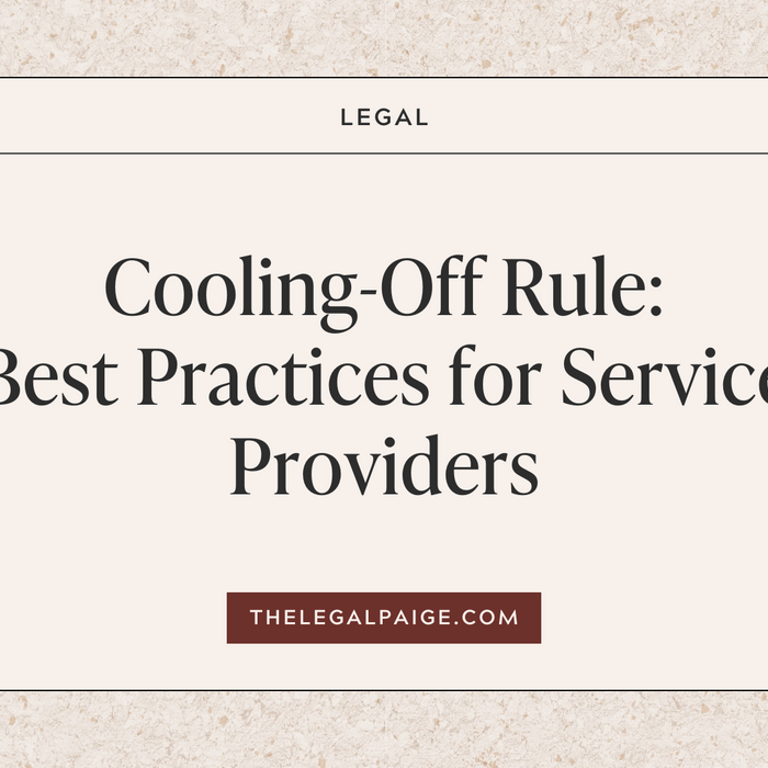 Cooling-Off Rule: Best Practices for Service Providers