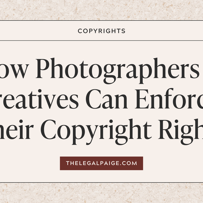 How Photographers and Creatives Can Enforce Their Copyright Rights - The Legal Paige