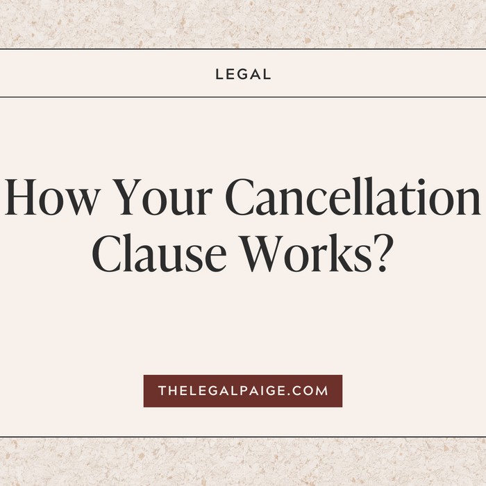 How your cancellation clause works?