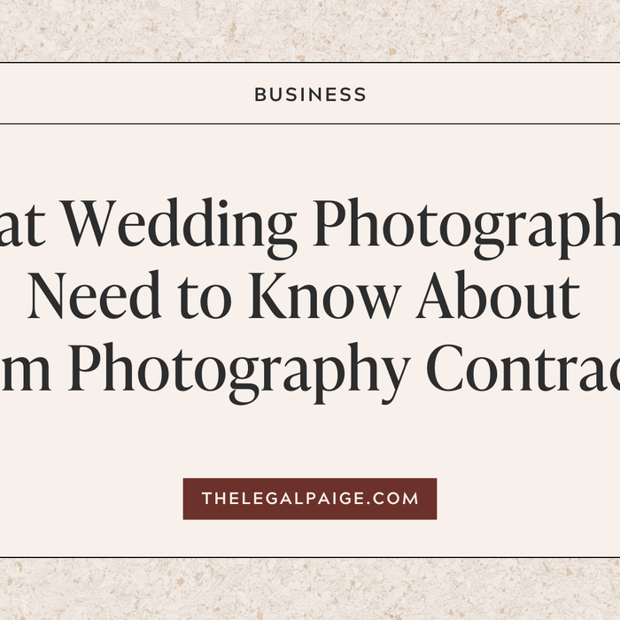 What Wedding Photographers Need to Know About Film Photography Contracts