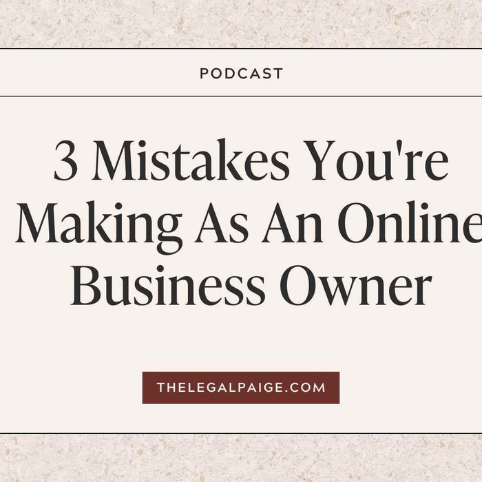 Episode 70: 3 Mistakes You're Making As An Online Business Owner