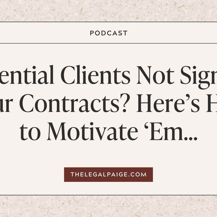 Potential Clients NOT Signing Your Contracts? Here's How to Motivate 'Em...