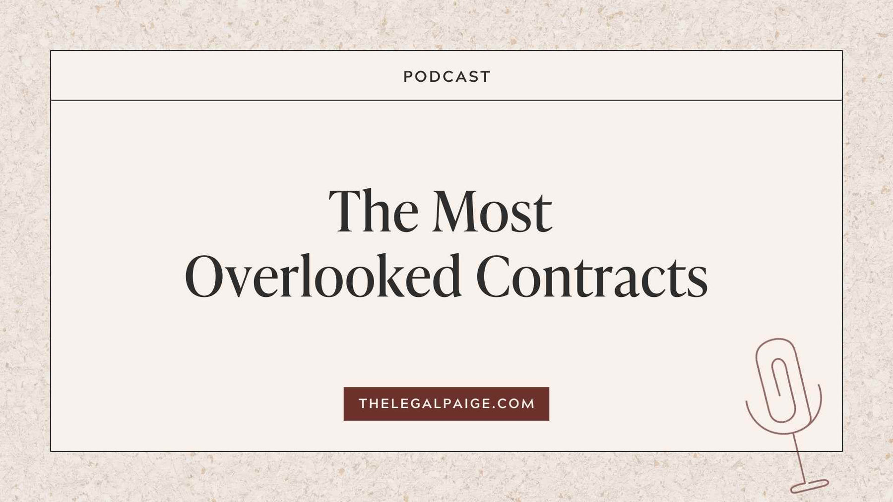 Episode 86: The Most Overlooked Contracts