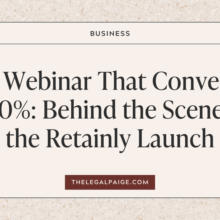 The Webinar That Converted at 30%: Behind the Scenes of the Retainly Launch
