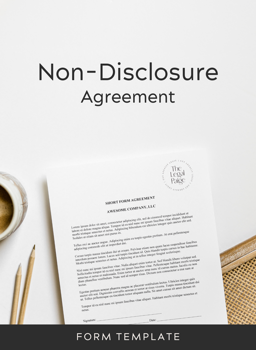 TLP - The Legal Page - Non-Disclosure Agreement