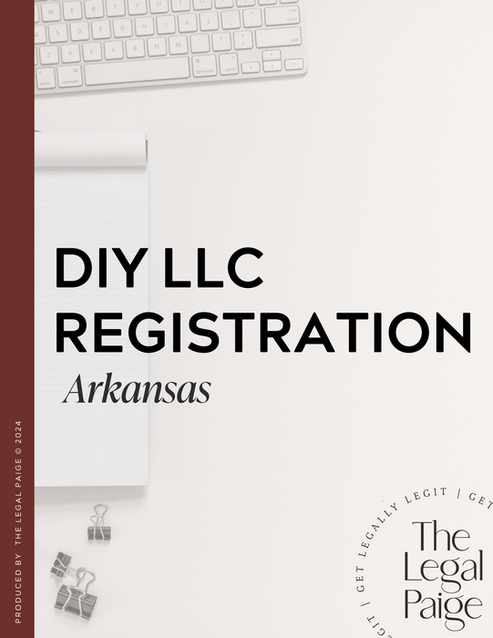 The Legal Paige - DIY LLC Registration - Arkansas