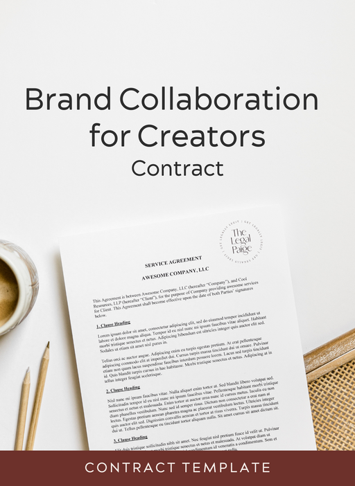Brand Collaboration Contract for Creators