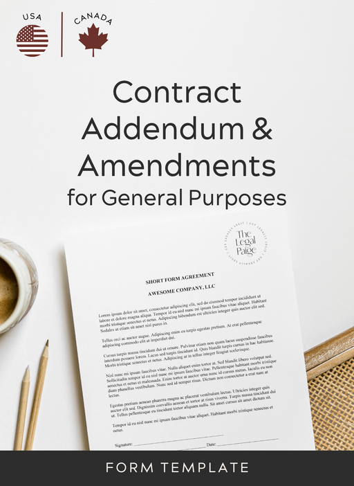 Shop Contract Addendums — The Legal Paige