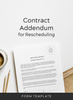 Contract Addendum for Rescheduling