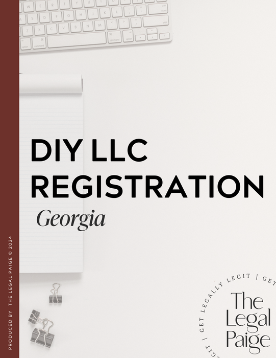 The Legal Paige - DIY LLC Registration - Georgia