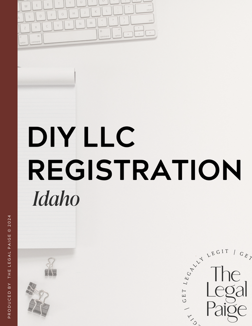 The Legal Paige - DIY LLC Registration - Idaho