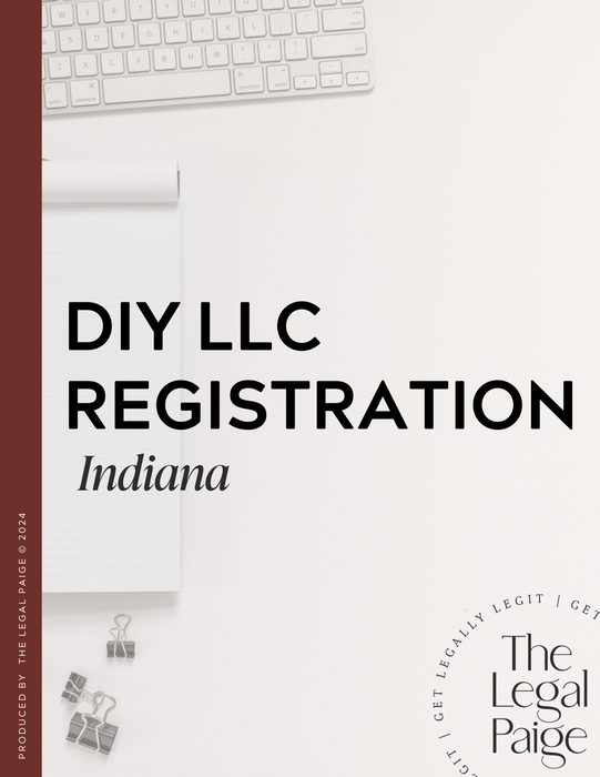 The Legal Paige - DIY LLC Registration - Indiana