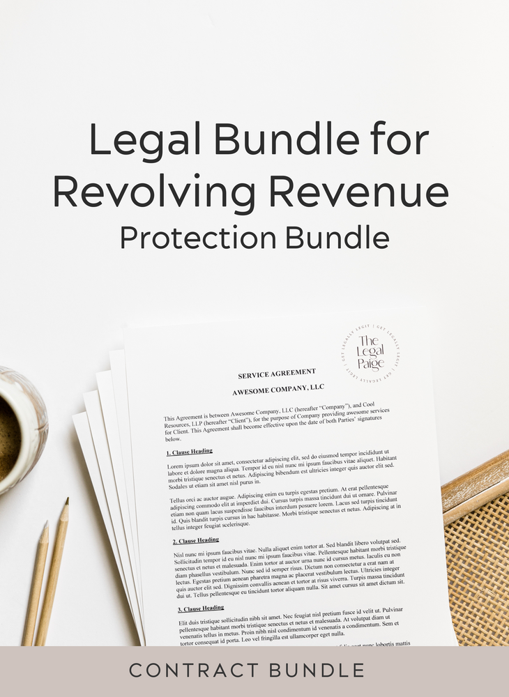 Legal Bundle for Revolving Revenue Members