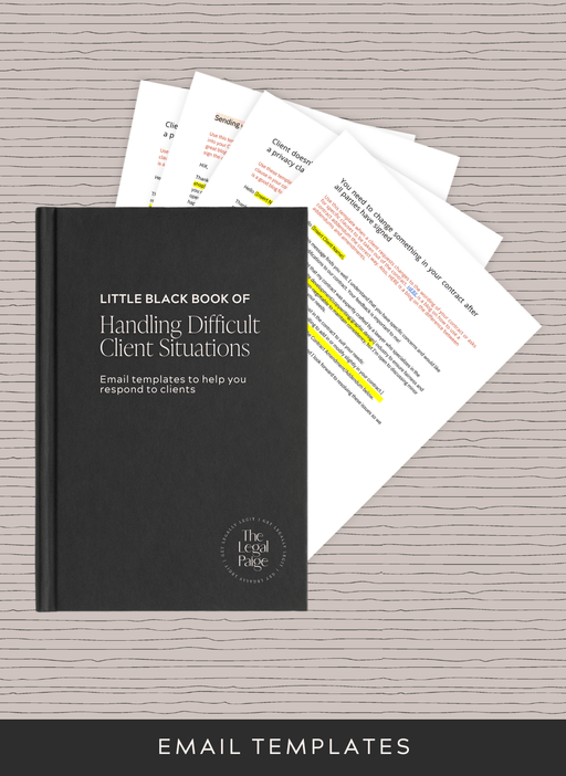 The Legal Paige-  Little Black Book of Handling Client Situations
