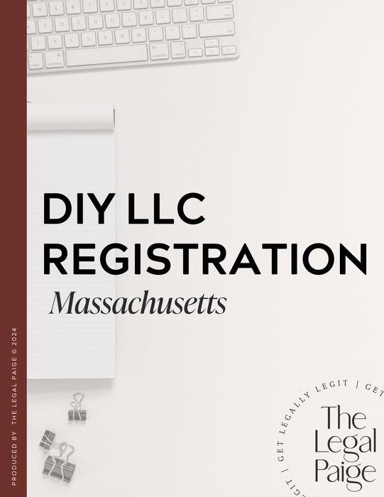 The Legal Paige - DIY LLC Registration - Massachusetts