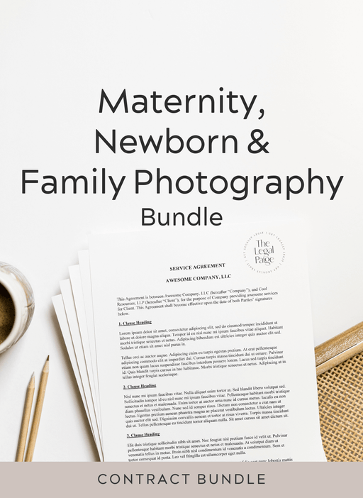 The Legal Paige - Maternity, Newborn & Family Photography Bundle