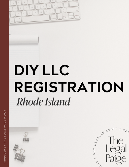 The Legal Paige - DIY LLC Registration - Rhode Island