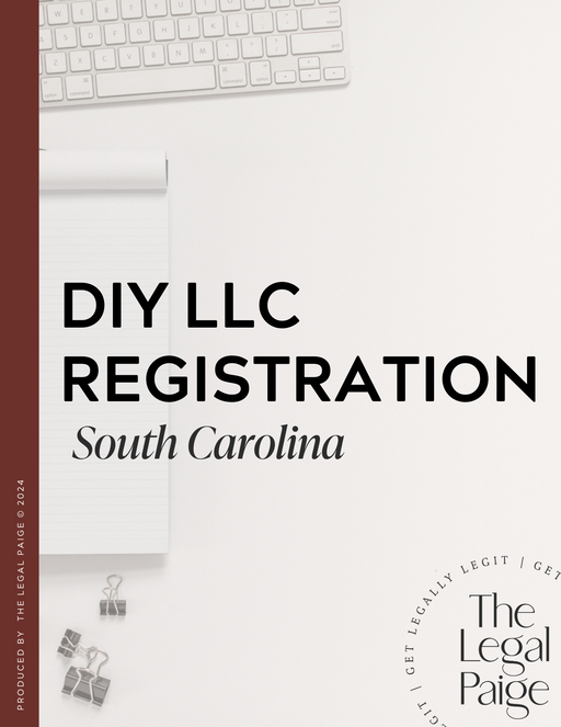 The Legal Paige - DIY LLC Registration - South Carolina