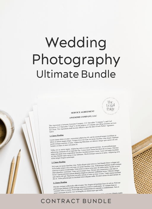 The Legal Paige - Wedding Photography Ultimate Bundle