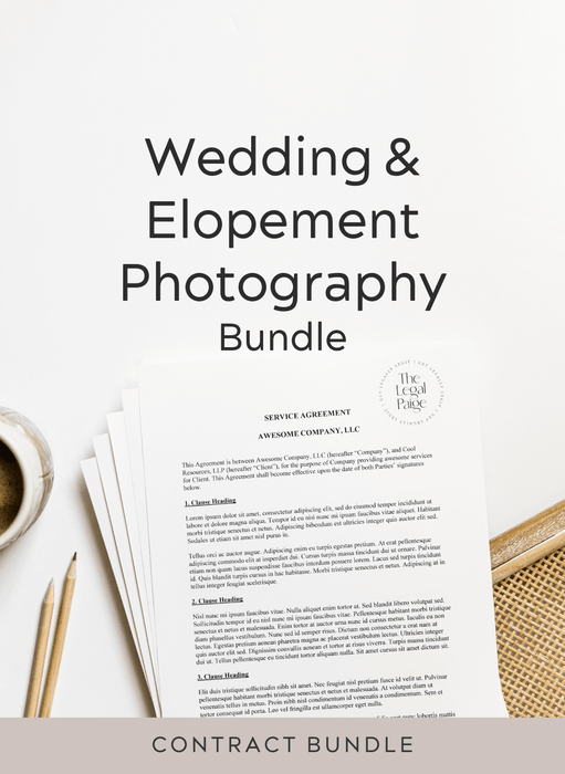 The Legal Paige - Wedding & Elopement Photography Bundle