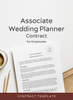 Associate Wedding Planner Contract for Employees