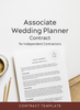 Associate Wedding Planner Contract for Independent Contractors