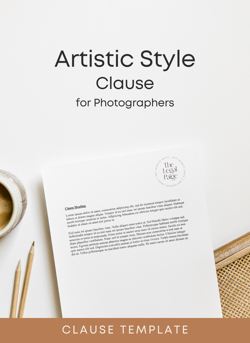 The Legal Paige - Artistic Style Clause for Photographers