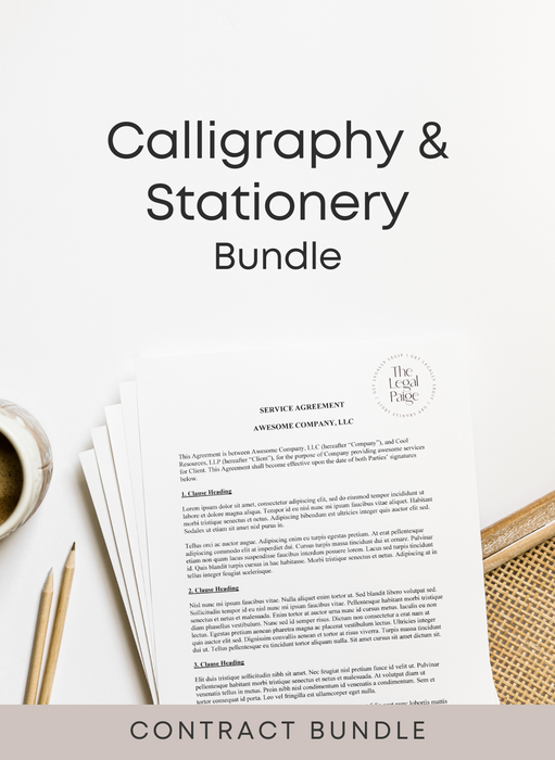 The Legal Paige - Calligraphy & Stationery Bundle