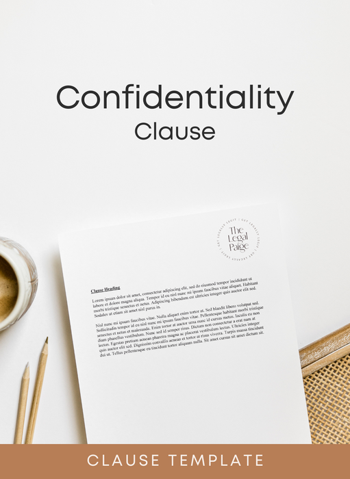 The Legal Paige - Confidentiality Clause