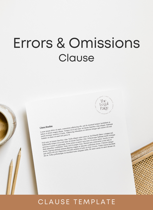 The Legal Paige - Errors & Omissions Clause