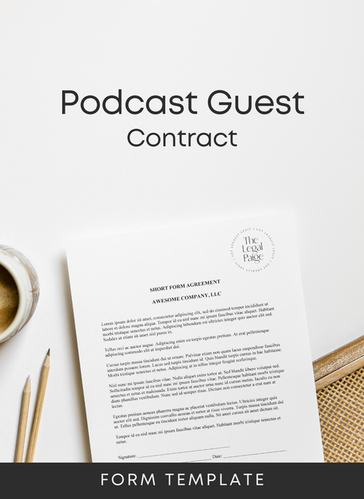 The Legal Paige - Podcast Guest Contract