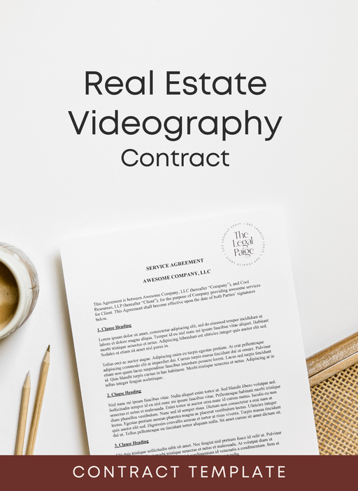 The Legal Paige - Real Estate Videography Contract