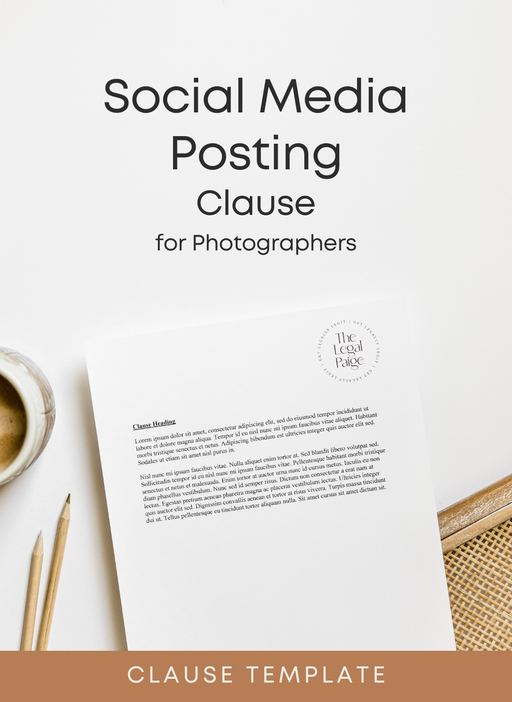 The Legal Paige - Social Media Posting Clause for Photographers
