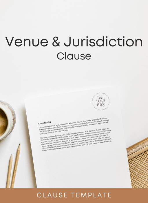 The Legal Paige - Venue & Jurisdiction Clause